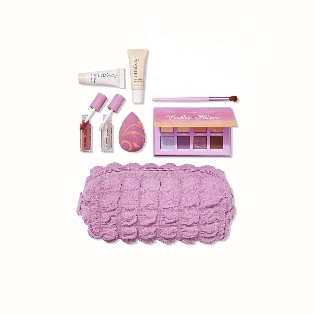 🟩2 for $25 Ulta Beauty Collection: 8 piece makeup bundle (lilac) purple